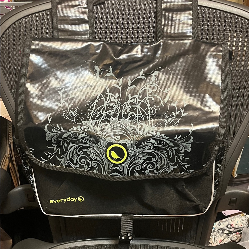 Everyday Black and Gray Men's Bike Pannier Bag